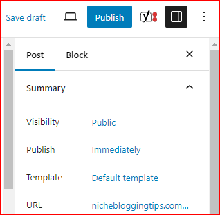 Publish Your Blog In step 4